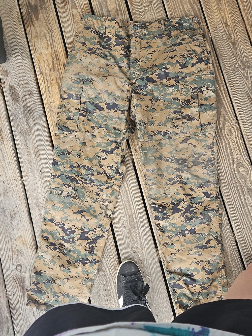 Propper Men's Digital Woodland Cargo Pants - Tan/Green/Black
